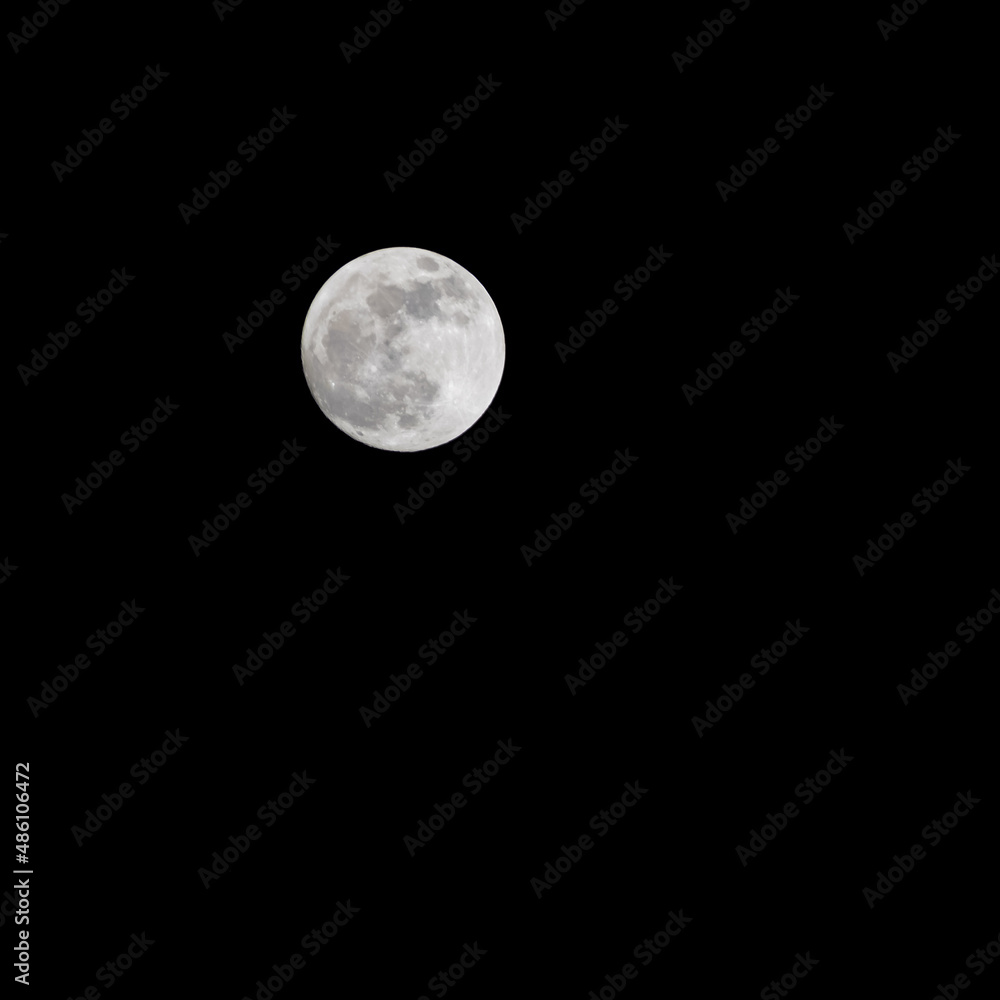 Full moon in the dark sky during night time, Great super moon in sky Full moon in the dark sky during night time, Great super moon in sky