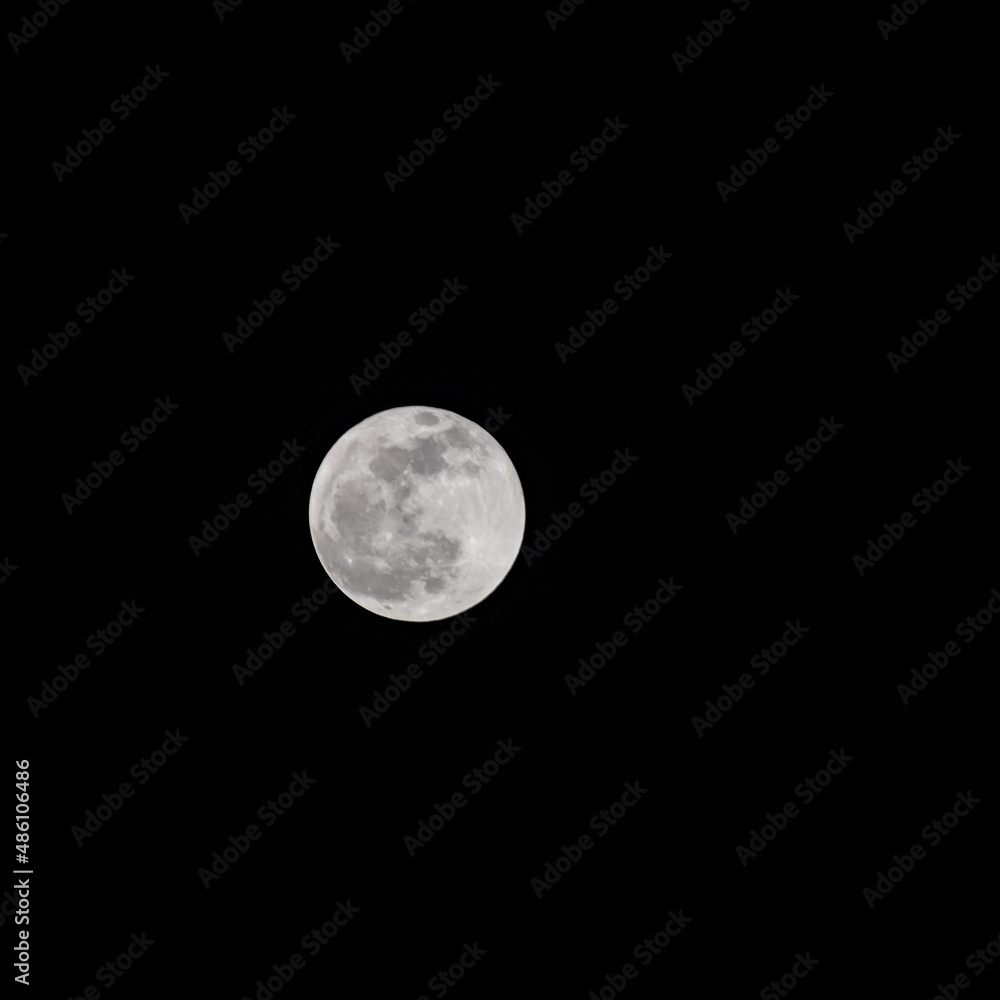 Full moon in the dark sky during night time, Great super moon in sky Full moon in the dark sky during night time, Great super moon in sky