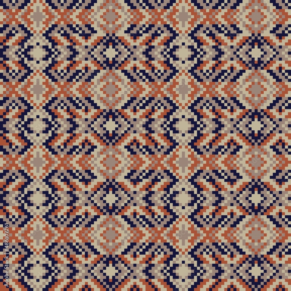Christmas Fair Isle Seamless Pattern Design Christmas Fair Isle Seamless Pattern Design