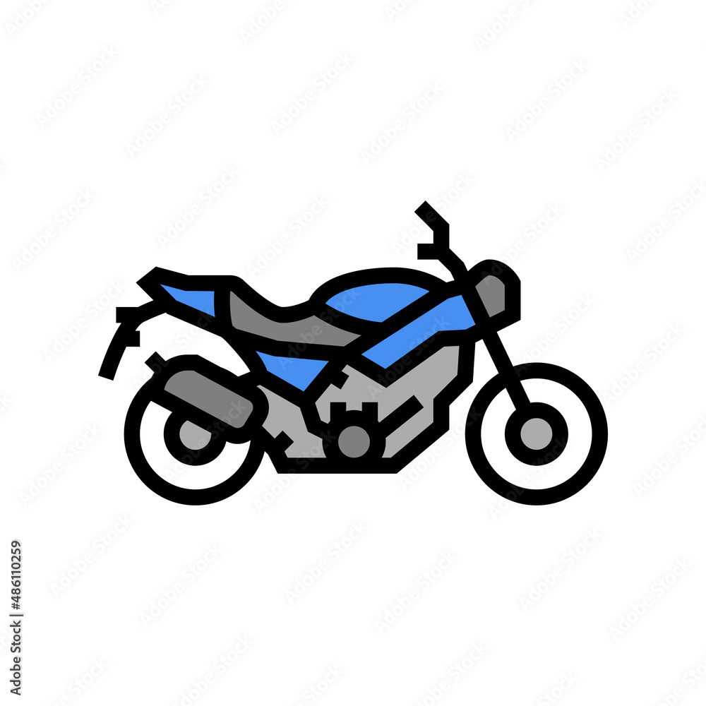 motorcycle transport color icon vector. motorcycle transport sign. isolated symbol illustration