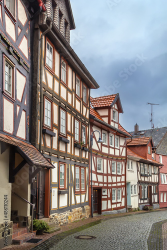 Street in Alsfeld city center, Germany © borisb17