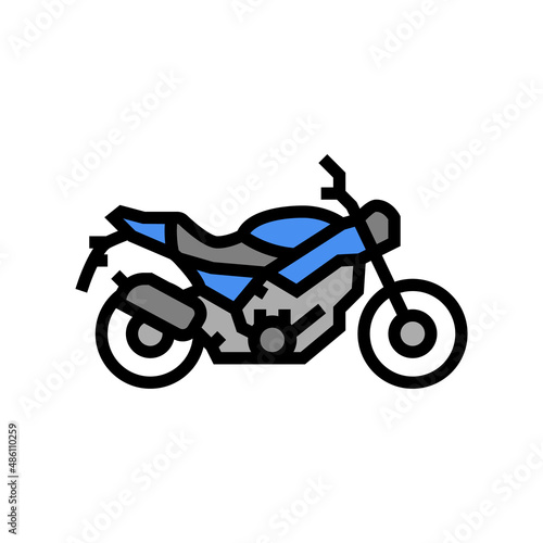 motorcycle transport color icon vector. motorcycle transport sign. isolated symbol illustration