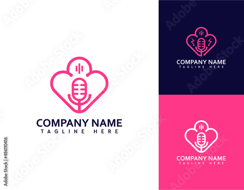 Vintage tree modern logo design vector template