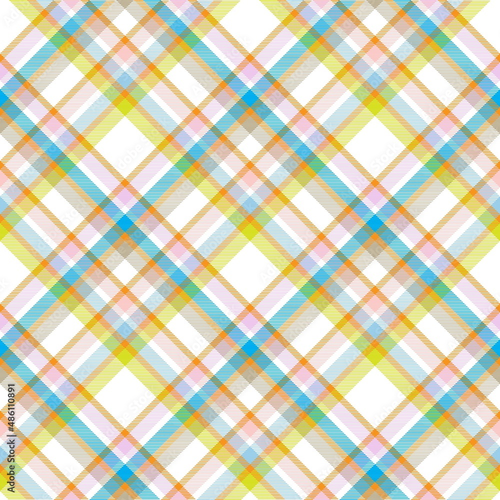 Rainbow Pastel Diagonal Plaid Tartan textured Seamless Pattern Design Rainbow Pastel Diagonal Plaid Tartan textured Seamless Pattern Design