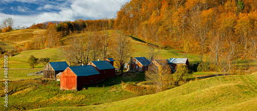 Billede på lærred The Jenny farm near Woodstock, Vermont