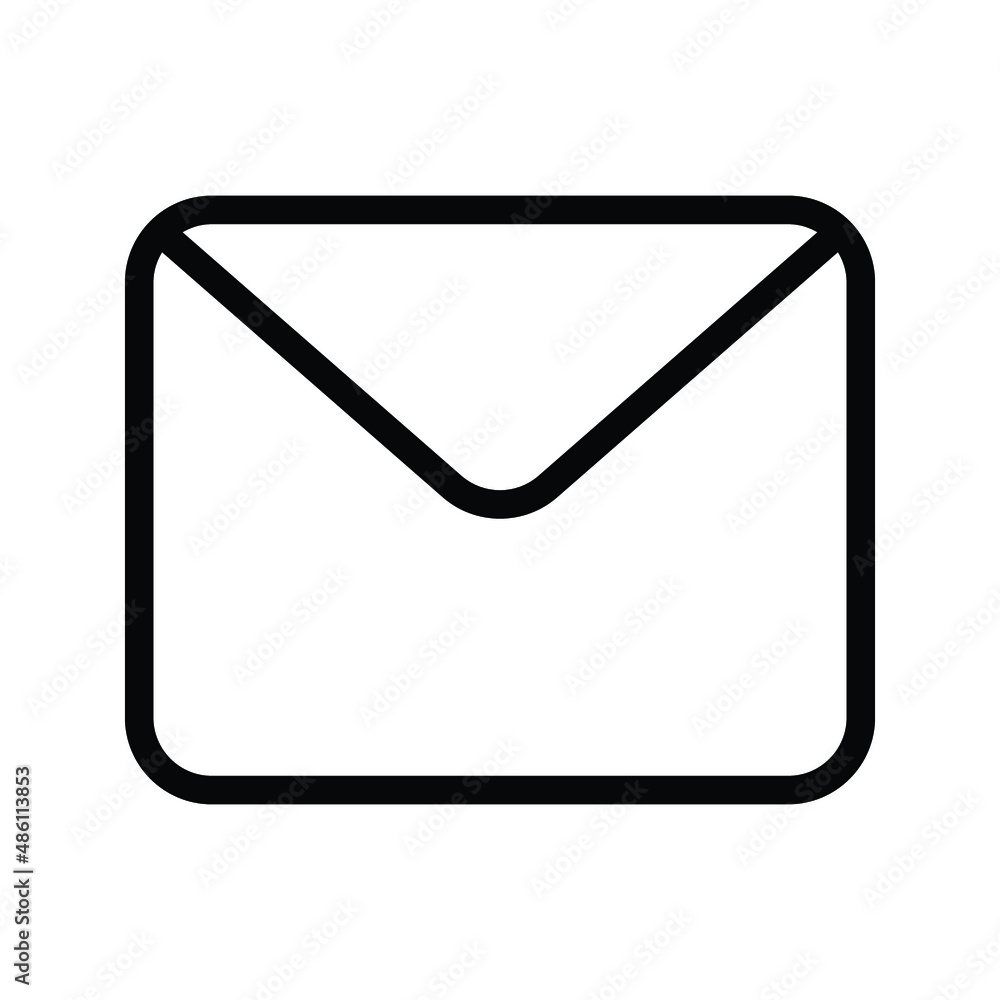 Email icon, vector illustration. Flat design style
on white background Email icon, vector illustration. Flat design style
on white background