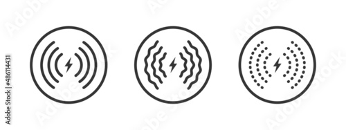 Wireless charger. Wireless charger icon. Phone charge simple sign. Vector illustration
