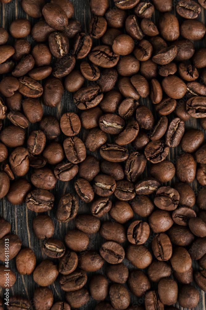 Naklejka premium coffee beans background