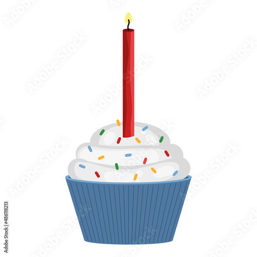 cupcake with candle