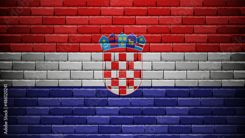 EPS10 Vector Patriotic background with Croatia flag colors.