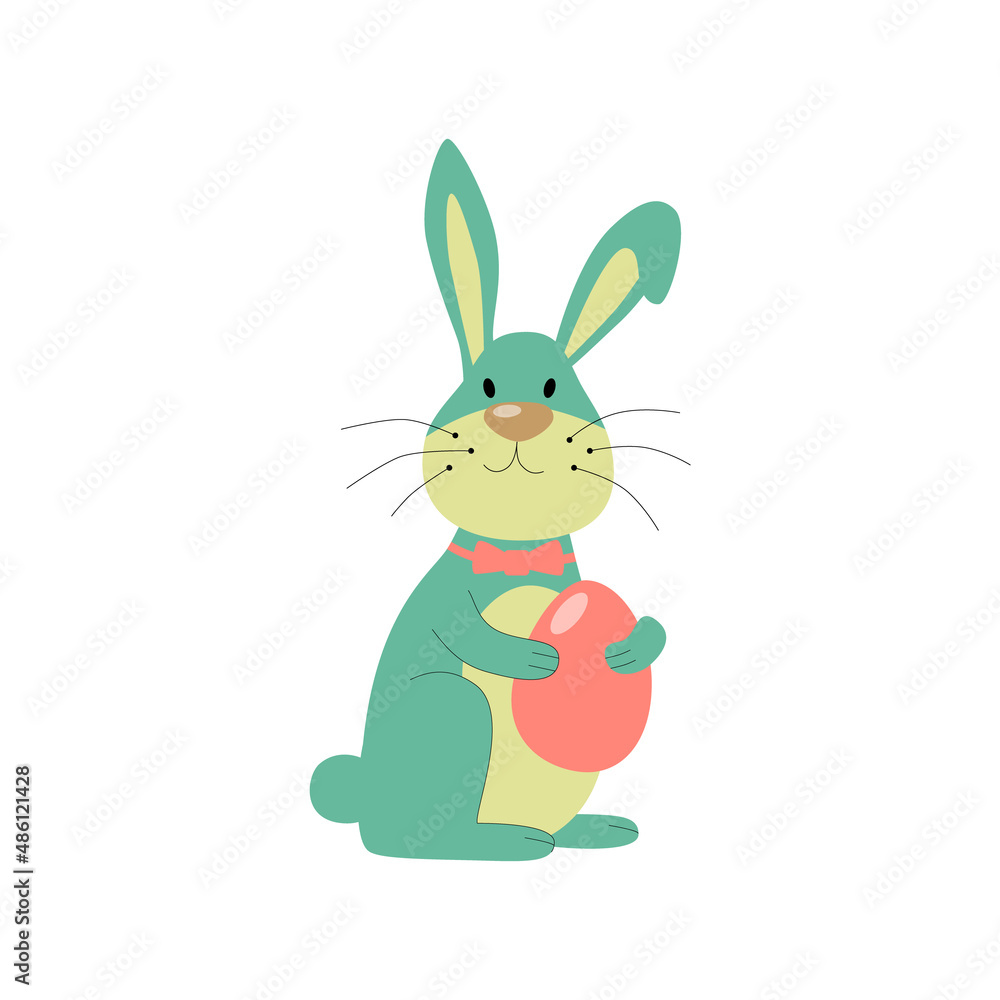 Vector illustration of Easter bunny Vector illustration of Easter bunny