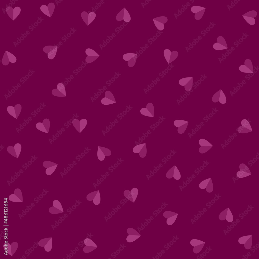 Pink heart symbols on a purple background. Pink heart symbols on a purple background.