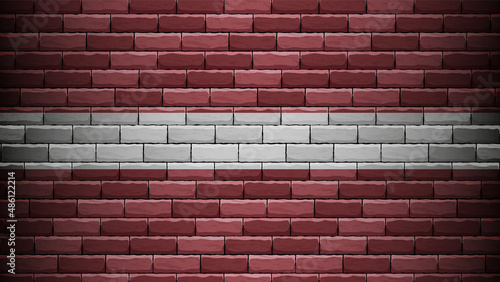 EPS10 Vector Patriotic background with Latvia flag colors.