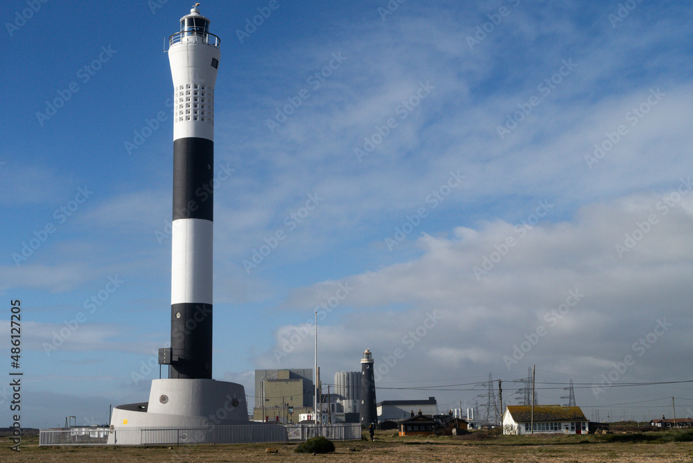 Dungeness Power Station and Lighthouses.