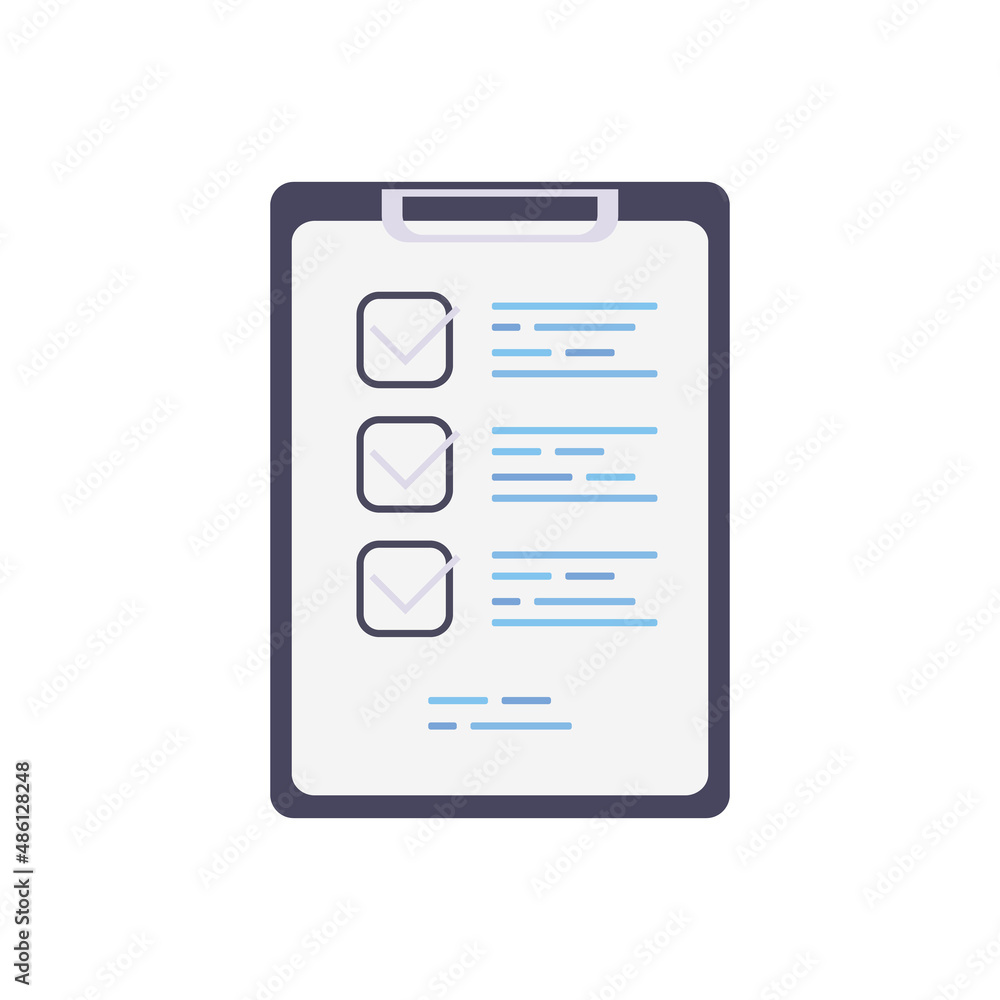 Medical Report Flat Icon. Pixel Perfect. For Mobile and Web. stock illustration Medical Report Flat Icon. Pixel Perfect. For Mobile and Web. stock illustration