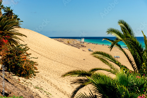 Beach in  Morro Jable  Fuerteventura  Spain 