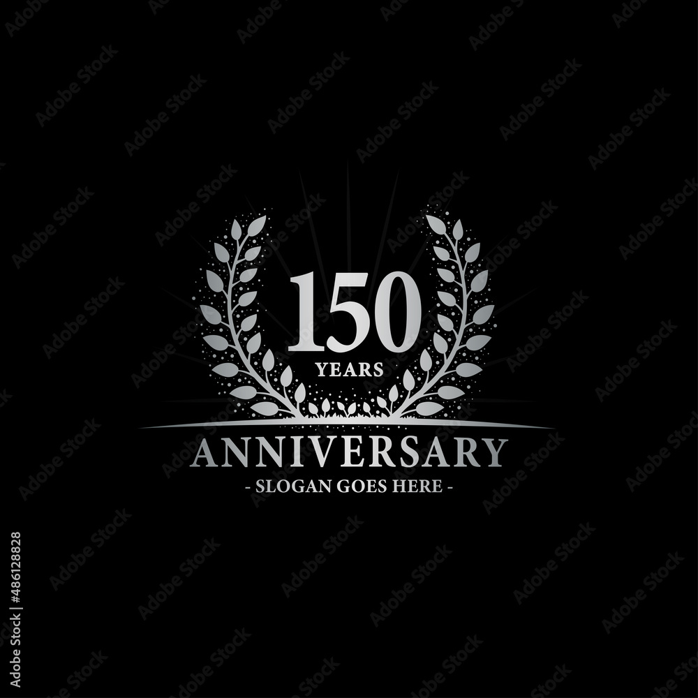 Obraz premium 150 years anniversary logo. Vector and illustration.