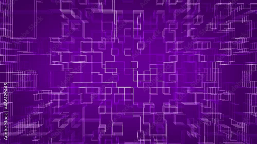 Purple 3D Geometric Circuit Loop Up R Animation Background Purple 3D Geometric Circuit Loop Up R Animation Background
