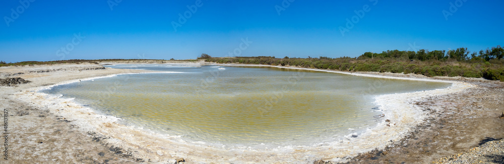 Giraud salt pans landscape, France