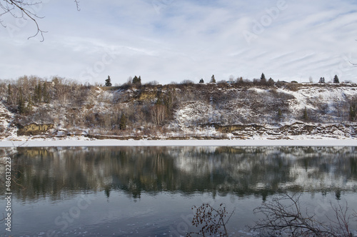 The North Saskatchewan River in Winter