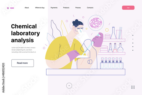 Test tube baby, in vitro fertilization, IVF -medical insurance web template. Modern flat vector concept digital illustration - laboratory assitant carrying out the procedure of IVF, medical laboratory