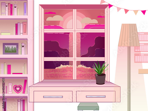 table by the window