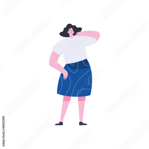 elegant businesswoman standing