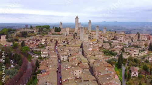 San Gigmignano in Tuscany Italy is a famous Landmark photo