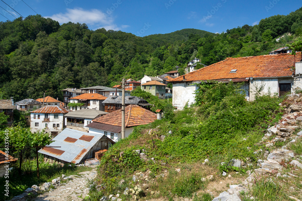 Obraz premium Village of Delchevo with authentic houses, Bulgaria