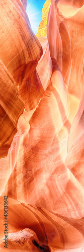 antelope canyon page state arizona usa - abstract background of beautiful sandstone walls.