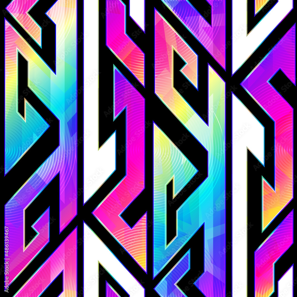 Bright technology seamless pattern. Bright technology seamless pattern.