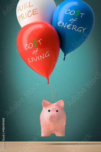 cost of living and energy bill price increasing photo