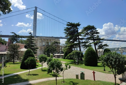 Beylerbeyi Palace and bosphorus bridge view