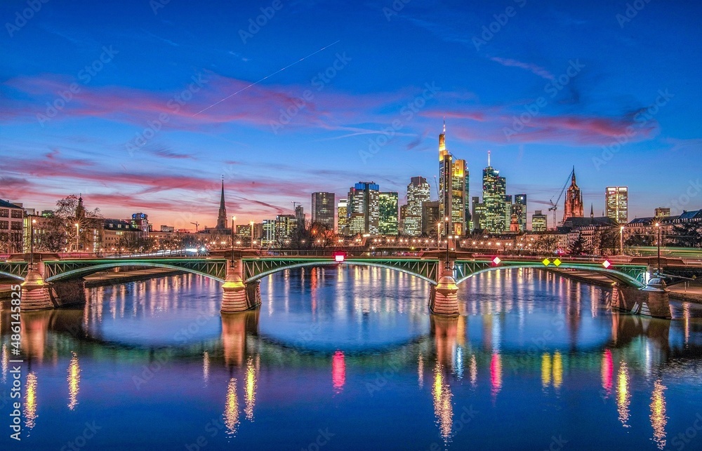 Frankfurt Skyline at night