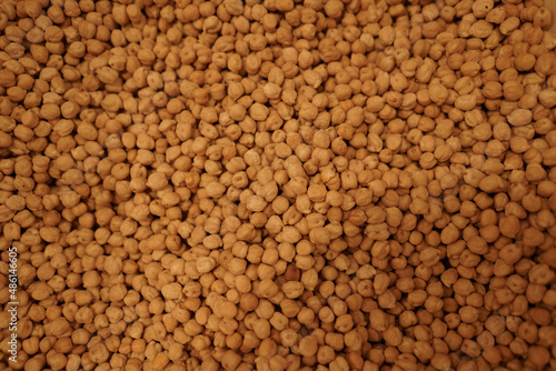 Macro close up of raw lentil beans
