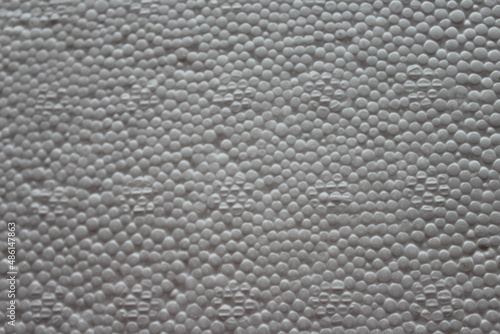 close up of styrofoam