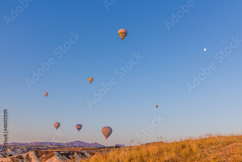  Hot air balloons above Cappadocia, Turkey