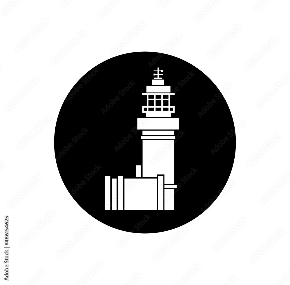 Cape Byron Light vector icon. Cape Byron Light house. Cape Byron Light vector icon. Cape Byron Light house.
