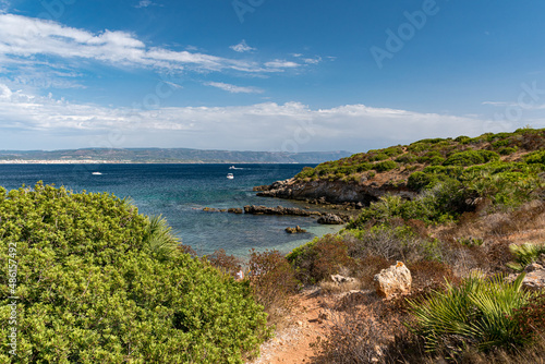 Rocky coastline near Alghero (Sardinia, Italy) photo