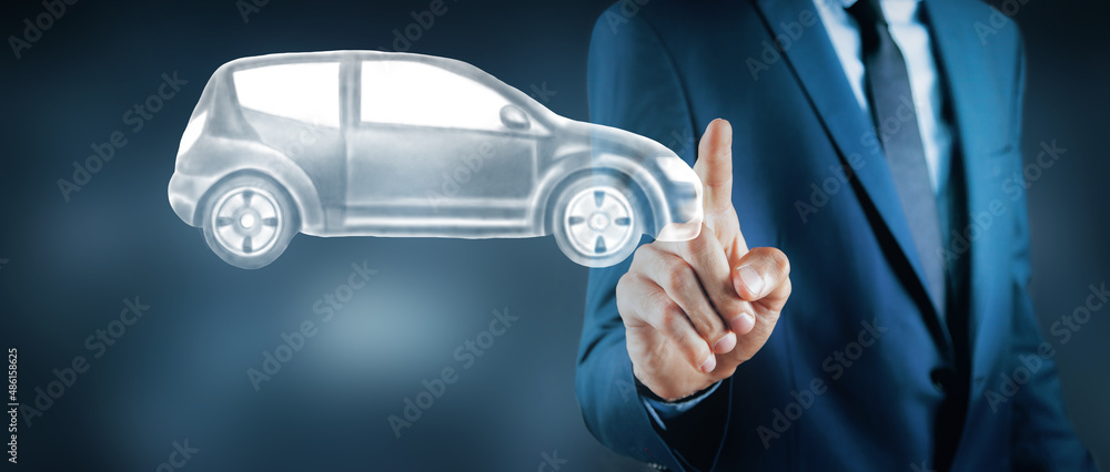 Φωτογραφία car illustration web design .afto concept