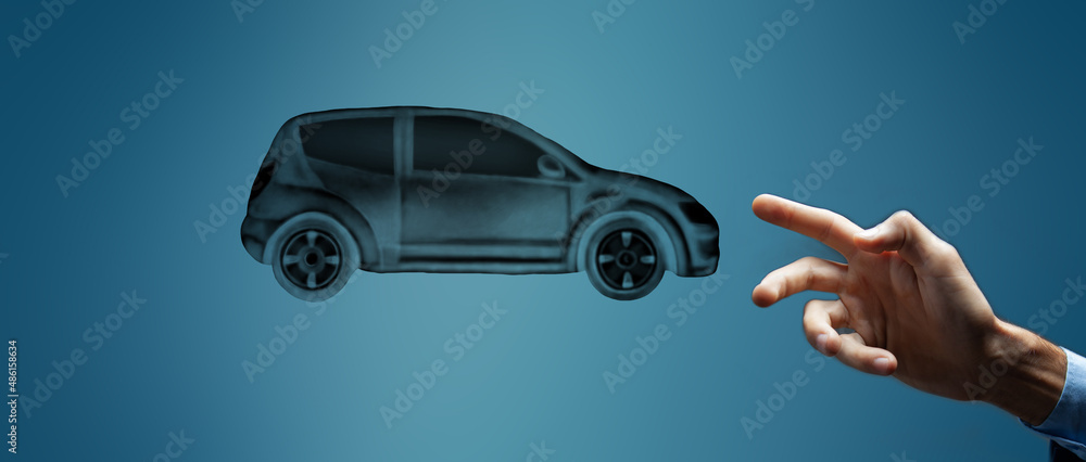 Fotografie car illustration web design .afto concept