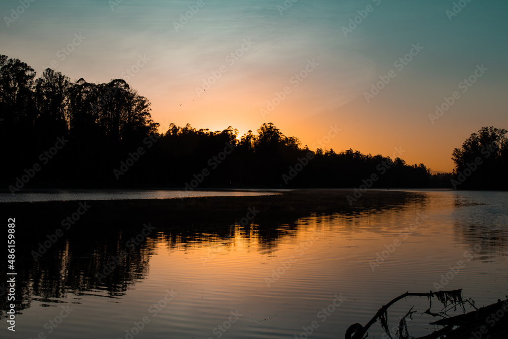 Obraz premium cielo de chile en parque curauma 