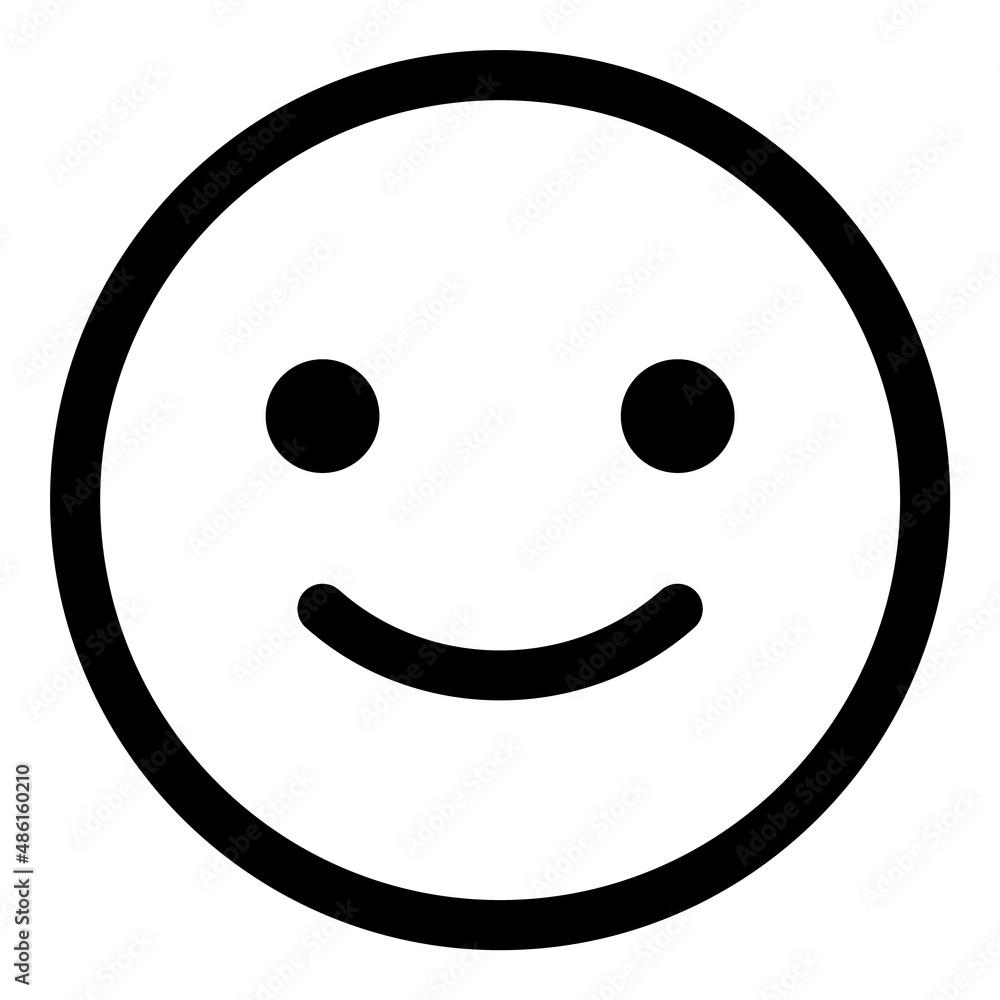 Smile Emoji Face Flat Icon Isolated On White Background Smile Emoji Face Flat Icon Isolated On White Background