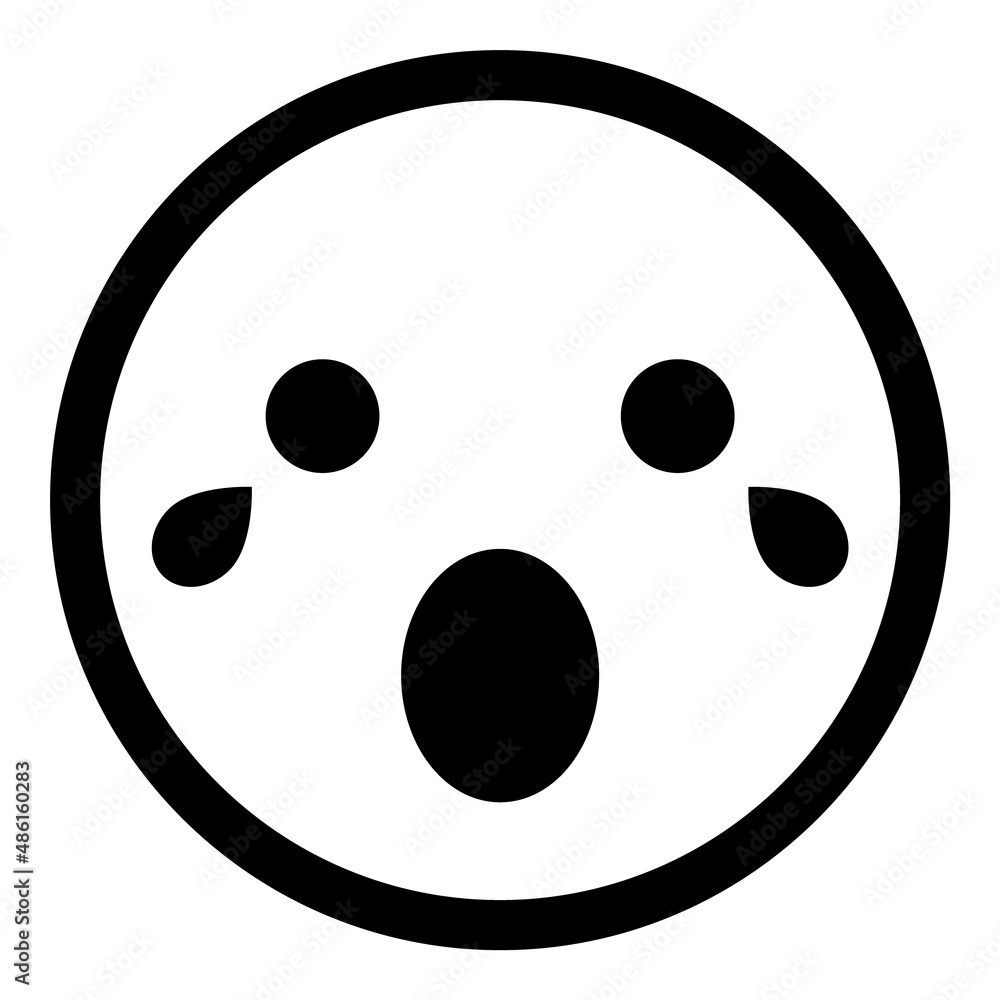 Smile Emoji Face Flat Icon Isolated On White Background Smile Emoji Face Flat Icon Isolated On White Background