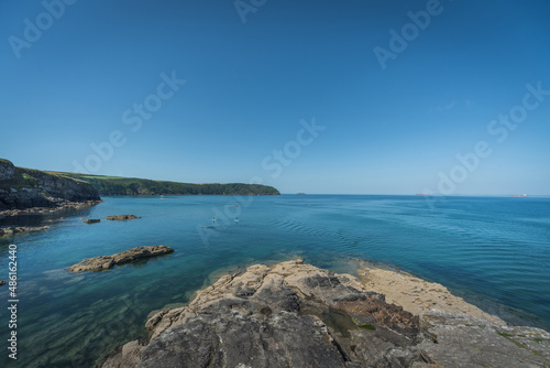 sea and rocks costal view, pembrokeshire