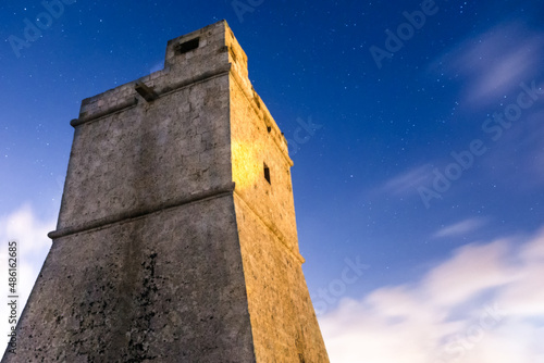 Lippija Tower near Gnejna Bay in Malta photo