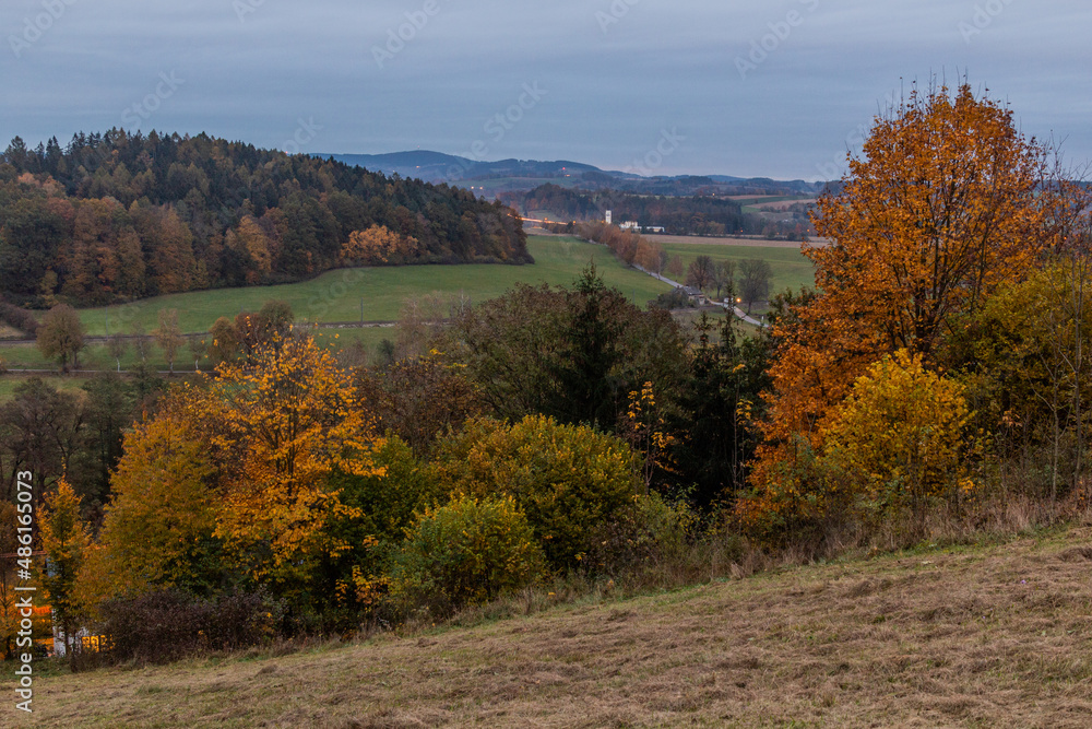 Autumn view of a landscape near Letohrad, Czech Republic Autumn view of a landscape near Letohrad, Czech Republic