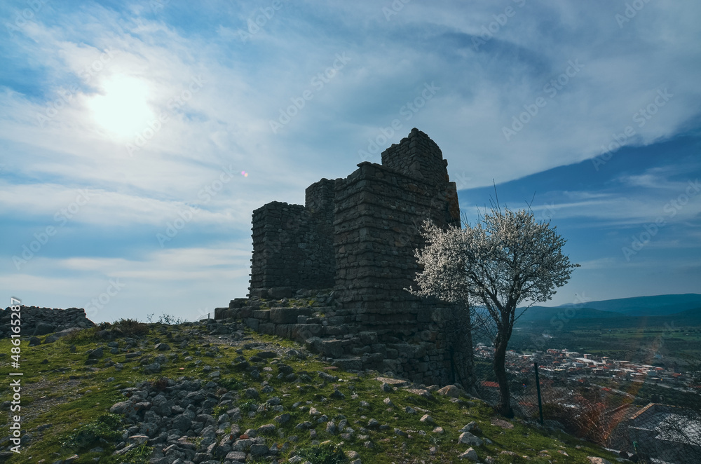 ruins of castle assos