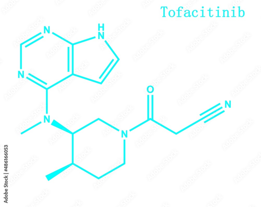 ofacitinib, sold under the brand Xeljanz among others, is a medication used to treat rheumatoid arthritis, psoriatic arthritis, and ulcerative colitis. ofacitinib, sold under the brand Xeljanz among others, is a medication used to treat rheumatoid arthritis, psoriatic arthritis, and ulcerative colitis.