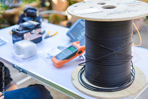 Fiber optic cable for fast internet